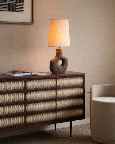 Table Lamp Tarugi + Shade Ellips Beige - Things I Like Things I Love