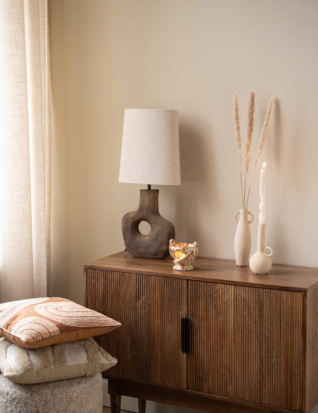 Table Lamp Tarugi + Shade Ellips Beige - Things I Like Things I Love