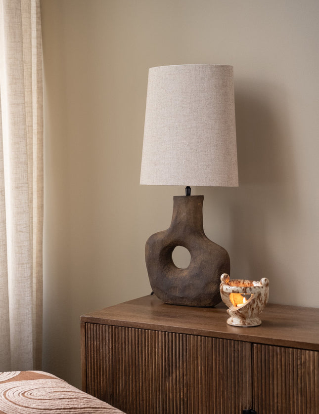 Table Lamp Tarugi + Shade Ellips Beige - Things I Like Things I Love