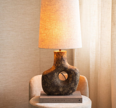 Table Lamp Tarugi + Shade Ellips Beige - Things I Like Things I Love