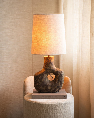 Table Lamp Tarugi + Shade Ellips Beige - Things I Like Things I Love