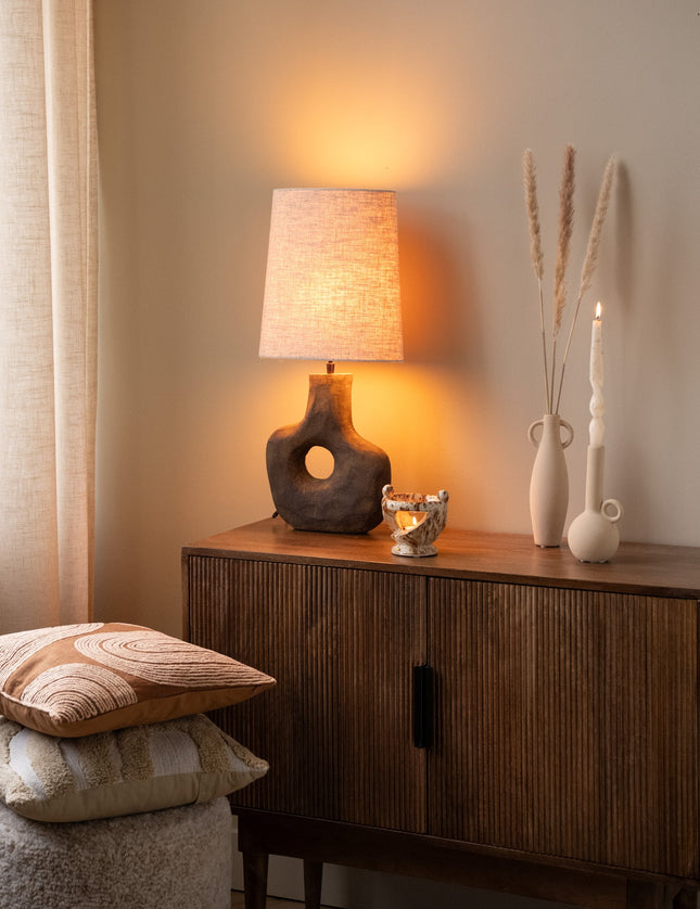 Table Lamp Tarugi + Shade Ellips Beige - Things I Like Things I Love