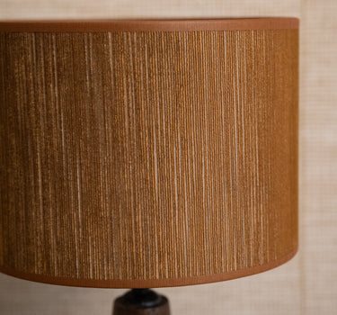 Table Lamp Trapino Wood Brown + Shade Penny Brown - Things I Like Things I Love