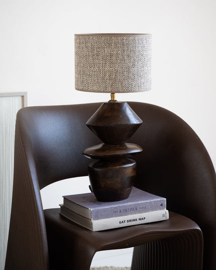 Table Lamp Ven + Shade Saverna Brown - Things I Like Things I Love