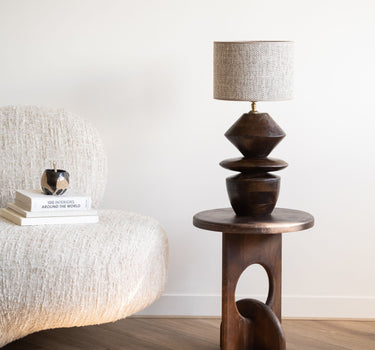 Table Lamp Ven + Shade Saverna Brown - Things I Like Things I Love