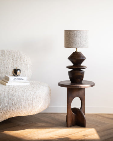 Table Lamp Ven + Shade Saverna Brown - Things I Like Things I Love