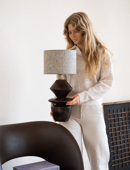 Table Lamp Ven + Shade Saverna Brown - Things I Like Things I Love