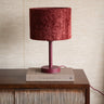 Table Lamp Washington Burgundy + Shade Ruby Red - Things I Like Things I Love