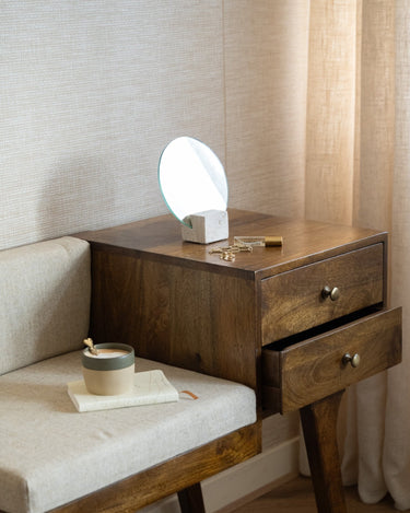 Table Mirror Travertine Natural - Things I Like Things I Love