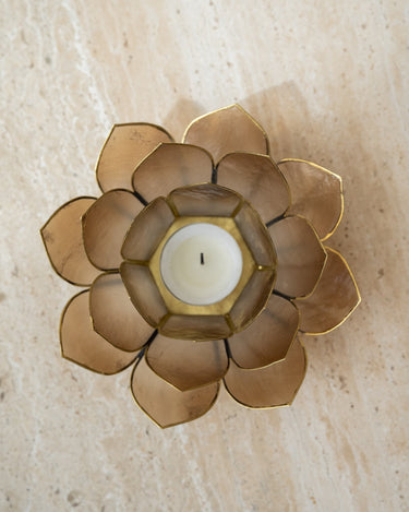 Tealight Holder Lotus Cap Nude - Things I Like Things I Love