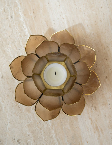 Tealight Holder Lotus Cap Nude - Things I Like Things I Love