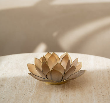 Tealight Holder Lotus Cap Nude - Things I Like Things I Love