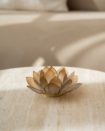 Tealight Holder Lotus Cap Nude - Things I Like Things I Love