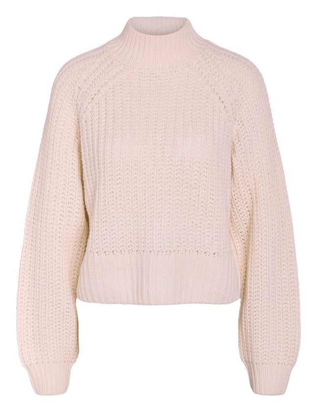 Tessa High Neck Knit Eggnog - Things I Like Things I Love