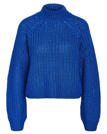 Tessa High Neck Knit Lapis Blue - Things I Like Things I Love