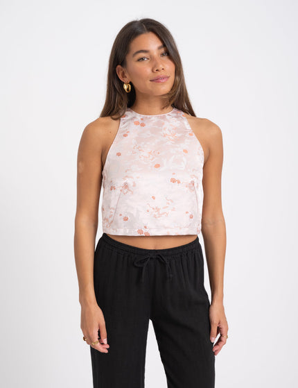 TILTIL Ai - vi Top Light Blush Satin Print - Things I Like Things I Love