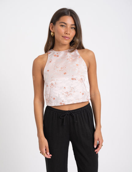 TILTIL Ai - vi Top Light Blush Satin Print - Things I Like Things I Love