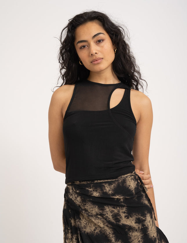 TILTIL Aili Top Mesh Black - Things I Like Things I Love