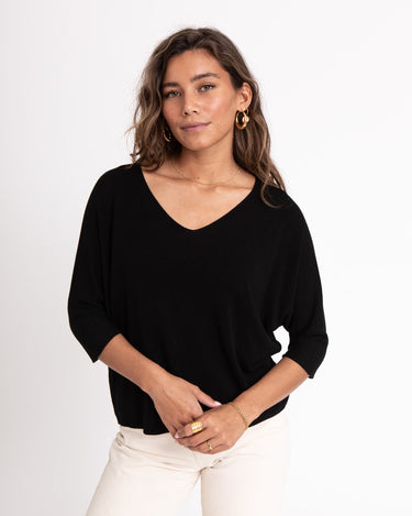 TILTIL Amber Knitted Top Black One Size - Things I Like Things I Love