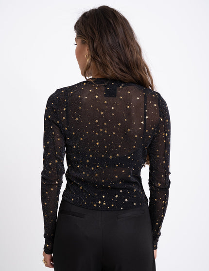 TILTIL Annick Galaxy Top Black Gold - Things I Like Things I Love