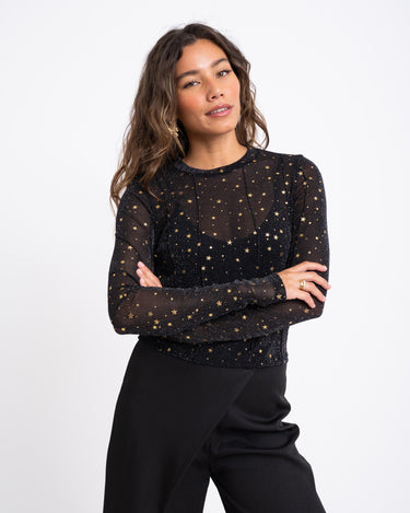 TILTIL Annick Galaxy Top Black Gold - Things I Like Things I Love