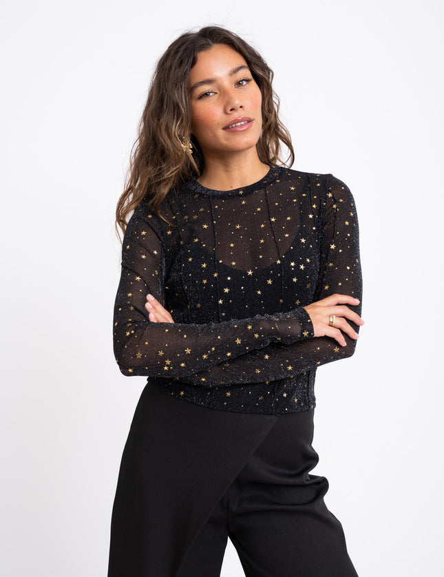 TILTIL Annick Galaxy Top Black Gold - Things I Like Things I Love