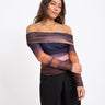 TILTIL Bella Off - shoulder Mesh Brown Rust One Size - Things I Like Things I Love