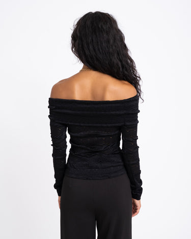 TILTIL Bella Off - shoulder Top Lace Black - Things I Like Things I Love