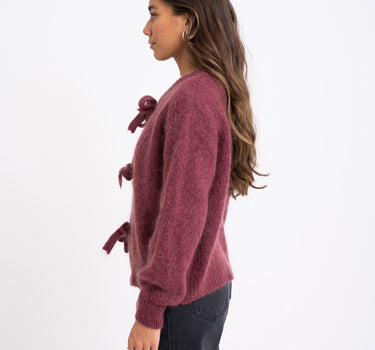 TILTIL Bowie Cardigan Burgundy One Size - Things I Like Things I Love