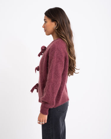 TILTIL Bowie Cardigan Burgundy One Size - Things I Like Things I Love