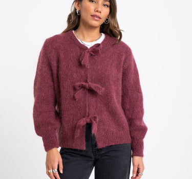 TILTIL Bowie Cardigan Burgundy One Size - Things I Like Things I Love