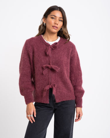 TILTIL Bowie Cardigan Burgundy One Size - Things I Like Things I Love