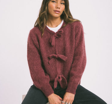 TILTIL Bowie Cardigan Burgundy One Size - Things I Like Things I Love