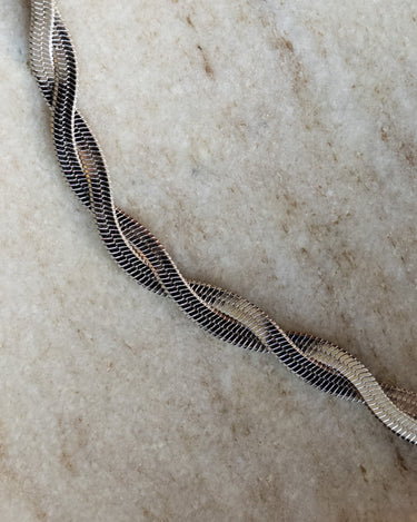 TILTIL Bracelet Sanny Braided Snake Silver - Things I Like Things I Love