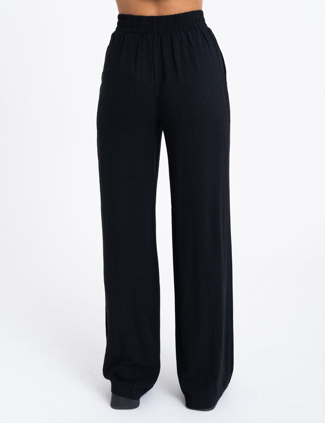 TILTIL Britt Pants Linen Black - Things I Like Things I Love