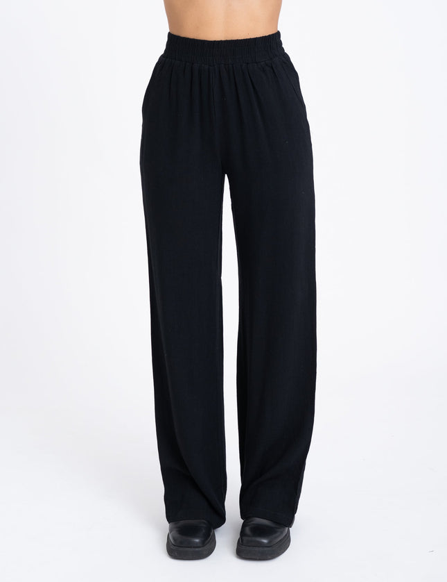 TILTIL Britt Pants Linen Black - Things I Like Things I Love