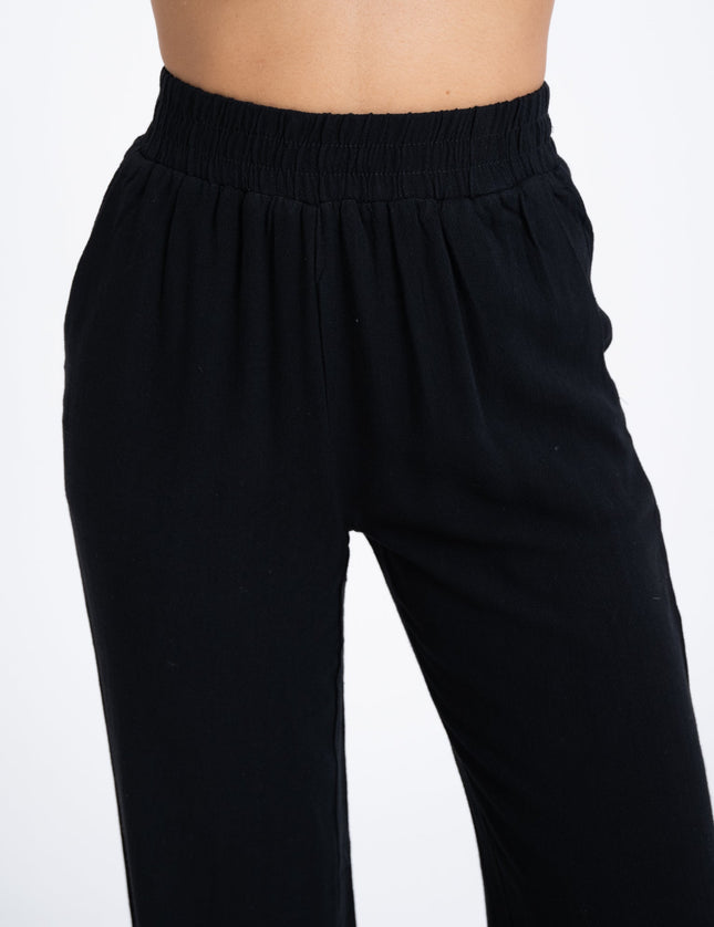 TILTIL Britt Pants Linen Black - Things I Like Things I Love