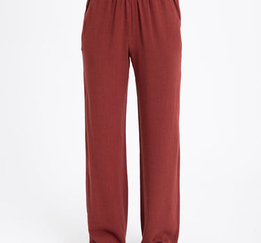 TILTIL Britt Pants Linen Melange Cherry Red - Things I Like Things I Love