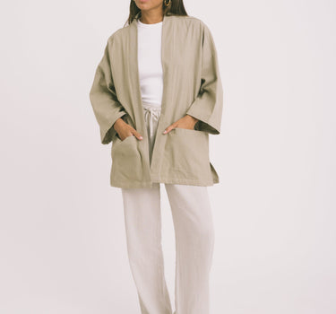 TILTIL Cat Kimono Taupe One Size - Things I Like Things I Love