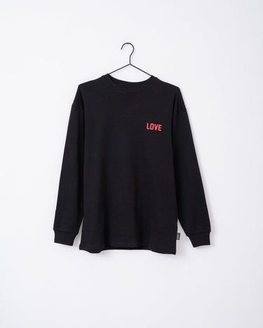 TILTIL Cat Longsleeve Black Red - Things I Like Things I Love