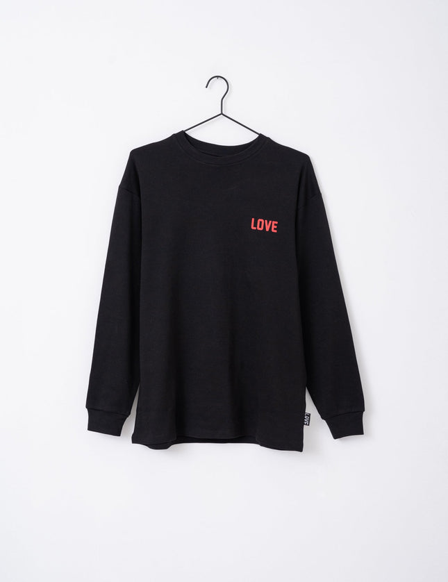 TILTIL Cat Longsleeve Black Red - Things I Like Things I Love