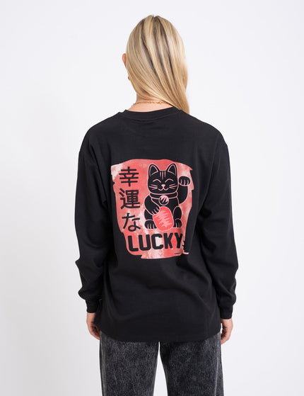 TILTIL Cat Longsleeve Black Red - Things I Like Things I Love