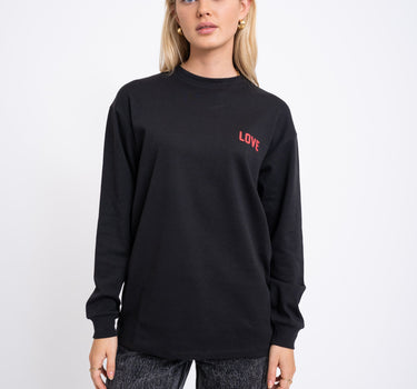 TILTIL Cat Longsleeve Black Red - Things I Like Things I Love