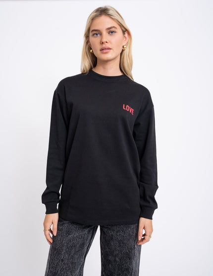 TILTIL Cat Longsleeve Black Red - Things I Like Things I Love