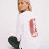 TILTIL Cat Longsleeve White Red - Things I Like Things I Love