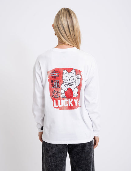 TILTIL Cat Longsleeve White Red - Things I Like Things I Love