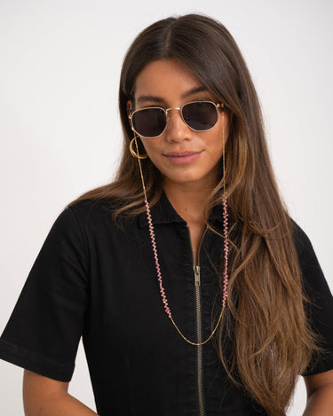 TILTIL Chain Sunglass Poppy Pink - Things I Like Things I Love