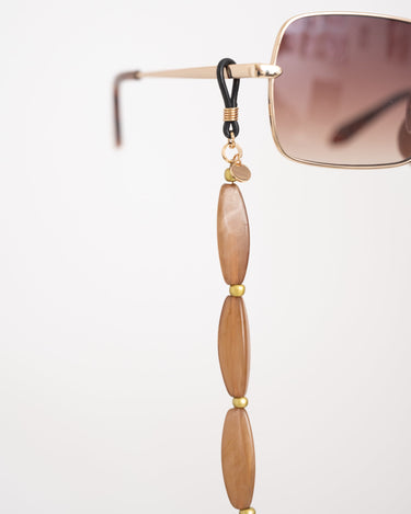 TILTIL Chain Sunglass Sara Bead Brown - Things I Like Things I Love