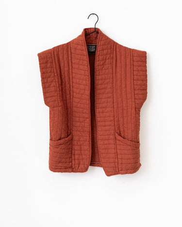 TILTIL Charley Gilet Dark Rust One Size - Things I Like Things I Love