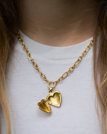 TILTIL Charm Goldplated Big Heart Locket - Things I Like Things I Love